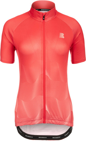 Boardman Ladies Cycling Jersey, Coral Red, 10