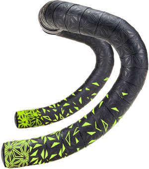 Supacaz Sticky Kush Star Fade Bar Tape, Neon Yellow