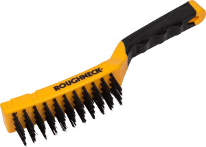 Roughneck Soft Grip Carbon Steel Wire Brush 12 inch
