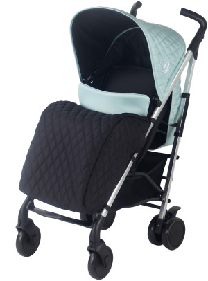 My Babiie MB51 Plus Stroller - Quilted Aqua