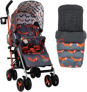 Cosatto Supa 3 Pushchair, Charcoal / Mr Fox - 0-3 Years