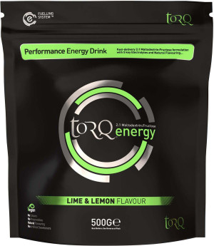 TORQ Natural Energy Drink, 1 x 500g, Lime & Lemon