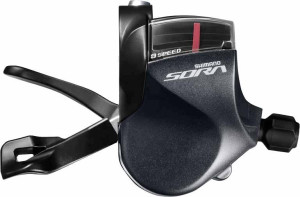 Shimano Sora SL-R3000 Shifter Set For Flat Bars, 2x9 Speed Double