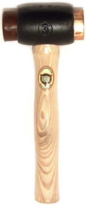 Thor Size 3 Copper Hide Hammer 1600gm