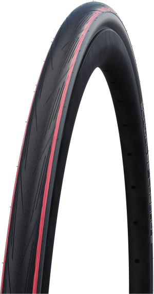 Schwalbe Lugano II K-Guard Folding Road Bike Tyre 700x25c Red Stripes