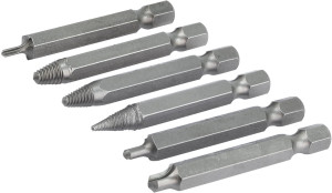 Rolson 6pc Damaged Screw & Bolt Remover