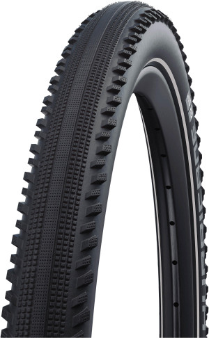 Schwalbe Hurricane Wired Bike Tyre DD RaceGuard 27.5x2.40 inch Black/Reflex