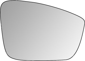 Halfords Standard Stick On Mirror Glass SR1054