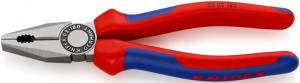 Knipex High Leverage Combination Pliers, Multi-Comp Grip, 180m (03 02 180)