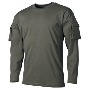 Koszulka MFH Longsleeve z kieszeniami Olive