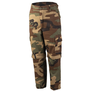 Spodnie dziecięce Mil-Tec BDU Zip-Off Woodland