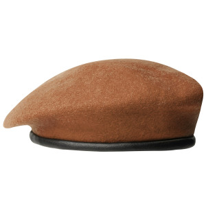 Beret tłoczony - Brązowy 56