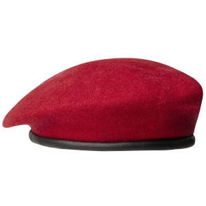 Beret tłoczony - Bordowy 58