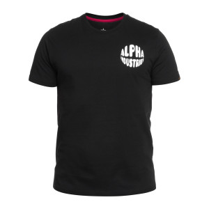 Koszulka T-shirt Alpha Industries Logo Back Print - Black