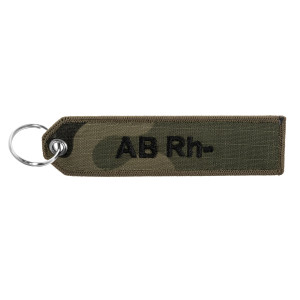 Brelok grupa krwi AB Rh- - wz.93 Pantera PL Woodland