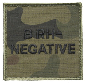 Emblemat - grupa krwi B Rh- wz.2010 - wz.93 Pantera PL Woodland