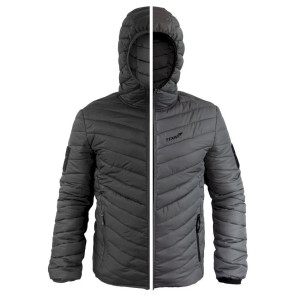 Kurtka puchowa dwustronna Texar Reverse - Black/Grey