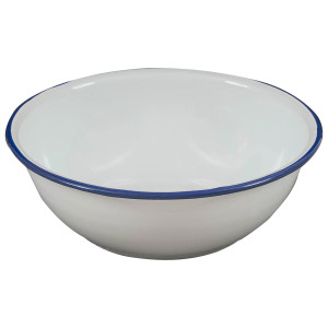 Miska Highlander Outdoor Enamel Bowl - White