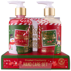 Accentra Hello Winter Frosted Cranberry coffret de Noël mains parfums Frosted Cranberry