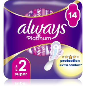 Always Platinum Super Size 2 maandverband 14 st
