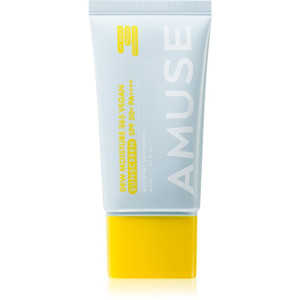 AMUSE Dew Moisture 365 Vegan Sunscreen fluide solaire visage pour un effet naturel 40 ml