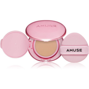 AMUSE Dew Power Vegan Cushion Langaanhoudende Make-up Kussentje voor Stralende en Gladde Huid Tint 02 Healthy 15 g