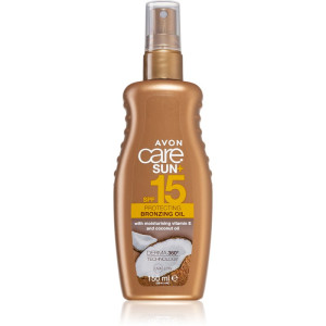 Avon Care Sun + Bronzing vartaloöljysuihke rusketuksen korostamiseen 150 ml
