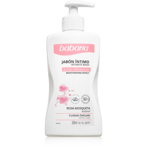 Babaria Rosa Mosqueta gel douche de toilette intime pour femme à l'extrait de rosier des chiens 300 ml