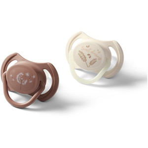 BabyOno Take Care Symmetrical Silicone Soothers tétine Day & Night 18m+ 2 pcs