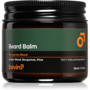 Beviro Beard Balm Bergamia Wood Skæg balsam til mænd 50 ml