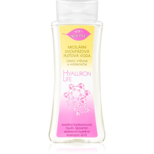 Bione Cosmetics Hyaluron Life eau micellaire bi-phasée pour un effet naturel 255 ml