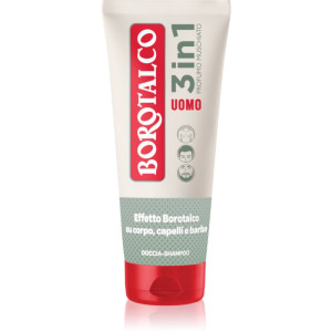 Borotalco MEN 3 in 1 Douchegel voor Mannen voor Gezicht, Lichaam en Haar geuren Musk 200 ml