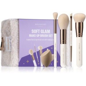 BrushArt Basic Soft Glam make-up brush set Borstuppsättning med väska
