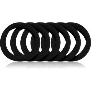 BrushArt Hair Band élastiques à cheveux Black 6 pcs