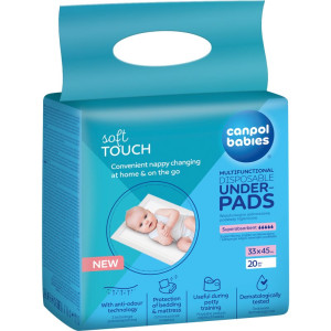 Canpol babies Disposable Underpads matelas à langer jetables 33x45 cm 20 pcs