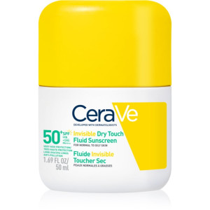 CeraVe Invisible Dry Touch Fluid SPF 50+ Beschermende Fluid met matterend effect SPF 50+ 50 ml