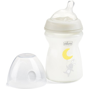 Chicco Natural Feeling Glass Neutral II biberon pentru sugari 0m+ 1 buc