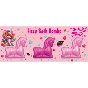 Chlapu Chlap Unicorn boules de bain effervescentes pour enfant 3x70 g