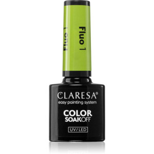 Claresa SoakOff UV/LED Color Fluo Gel Nagellak Tint 1 5 g