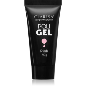 Claresa Poli Gel gel for gel and acrylic nails shade Pink 30 g