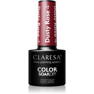 Claresa SoakOff UV/LED Color Dusty Rose vernis à ongles gel teinte 4 5 g