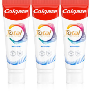 Colgate Total Active Prevention Whitening Blekningstandkräm 3x75 ml