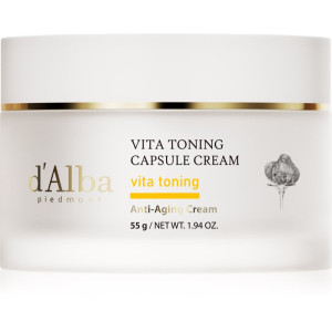 d'Alba Vita Toning Capsule Cream crema puternic hidratanta pentru o piele mai luminoasa 55 g