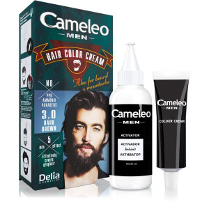 Delia Cosmetics Cameleo Men Hårfarve Skygge 3.0 Dark Brown 30 ml
