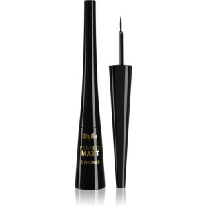 Delia Cosmetics Perfect Matt Shape Master Vloeibare Eyeliner met Matterend Effect Tint Black 4 ml
