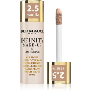 Dermacol Infinity fond de teint haute couvrance SPF 15 teinte 2.5 Vanilla 20 g