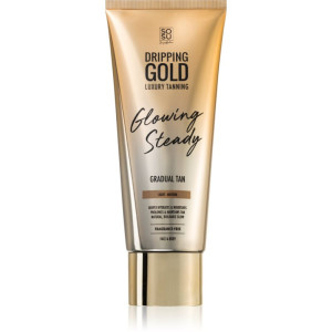 Dripping Gold Glowing Steady crème auto-bronzante pour un bronzage progressif Light - Medium 200 ml