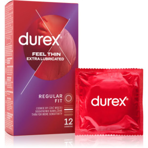 Durex Feel Thin Extra Lubricated kondomer 12 stk.