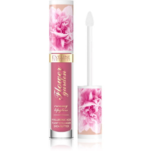 Eveline Cosmetics Flower Garden brillant à lèvres crème à l'acide hyaluronique teinte 03 Magnolia Charm 4.5 ml