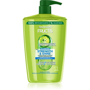 Garnier Fructis Strength & Shine vahvistava shampoo kaikille hiustyypeille 1000 ml